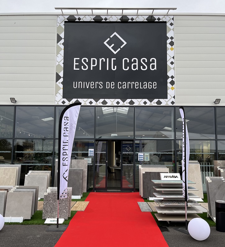 Inauguration de l'agence Esprit Casa carrelage à Lorient en 2021